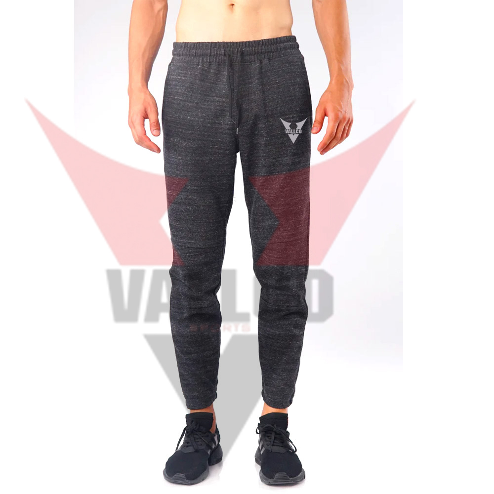 Black Color Good Quality With Best Supplier Customized Made Men Fleece Joggers image