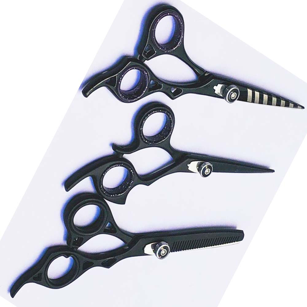 Stainless steel Rose Gold Dog Grooming Scissors Set Curved Chunkier Thinning Pet Scissors for pets image