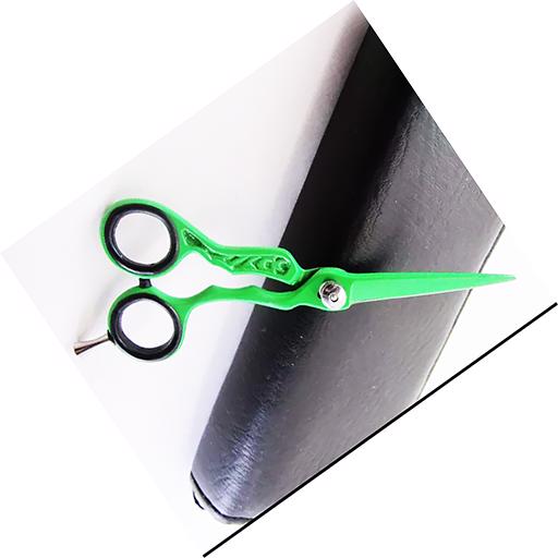 Professional 6-Inch Barber Scissors Thinning Cutting Sharp Tip Custom Logo Stainless  image