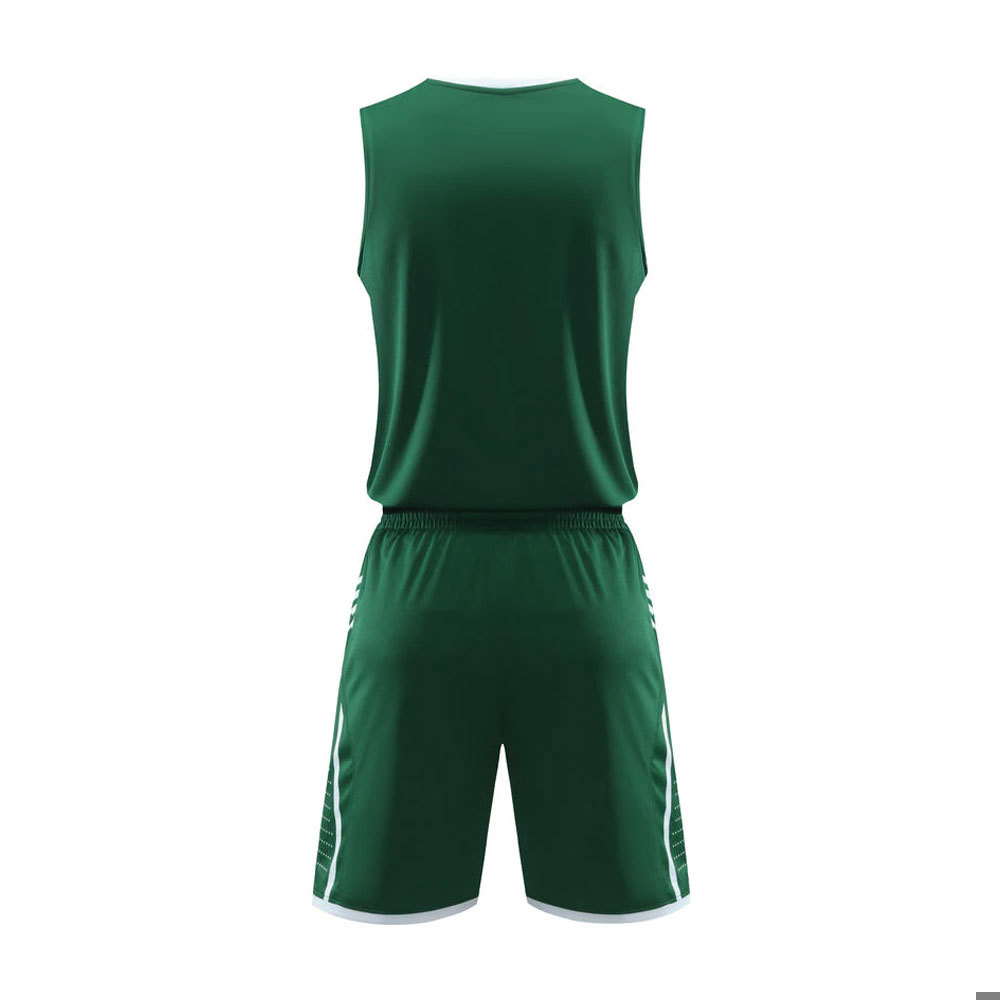 Basketball Uniform Sets Anti-bacterial Men's Breathable Quick Dry Basketball Jersey and Shorts Sets image