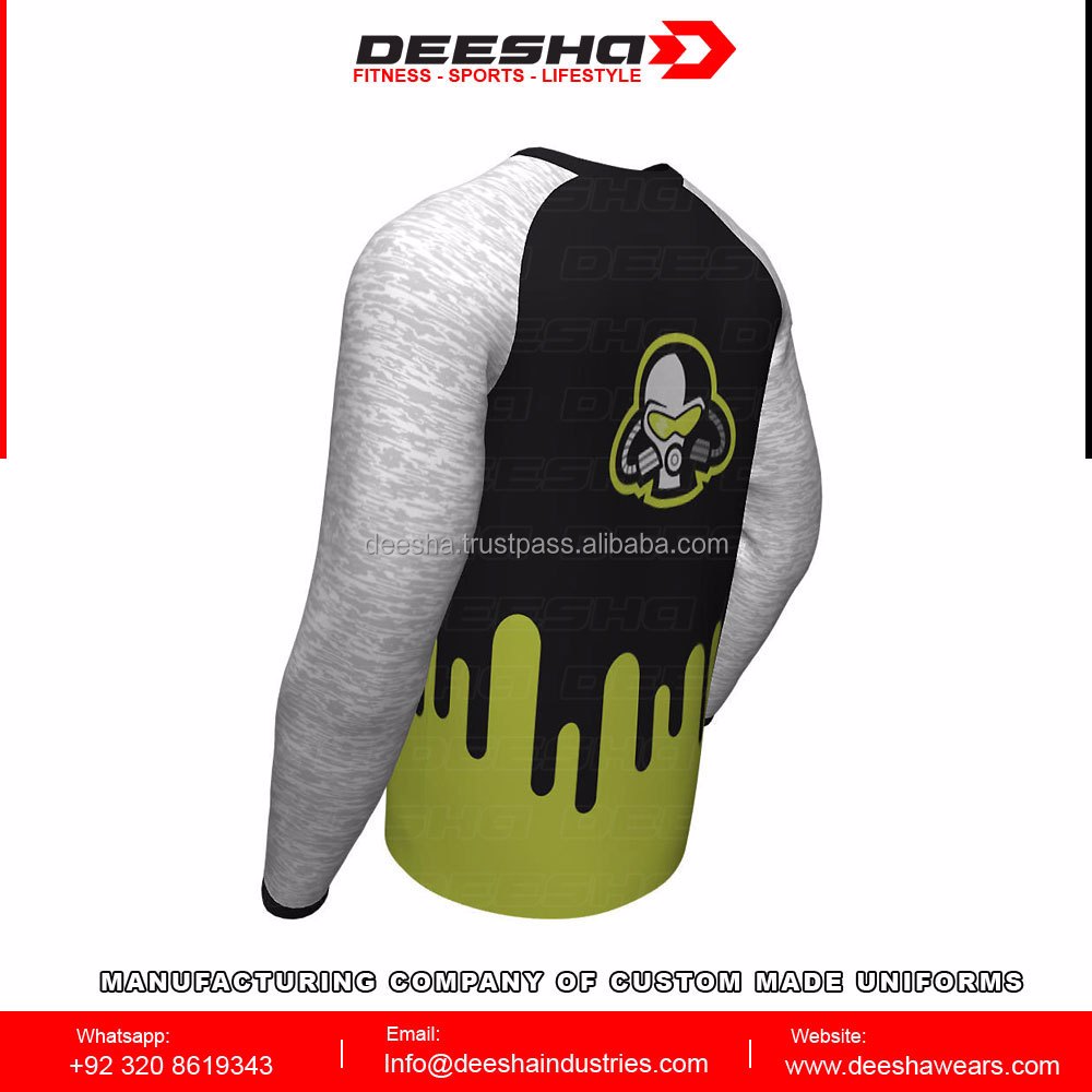 Long sleeve jerseys sports wears fitness wears t shirts crew neck jerseys youth promotion image