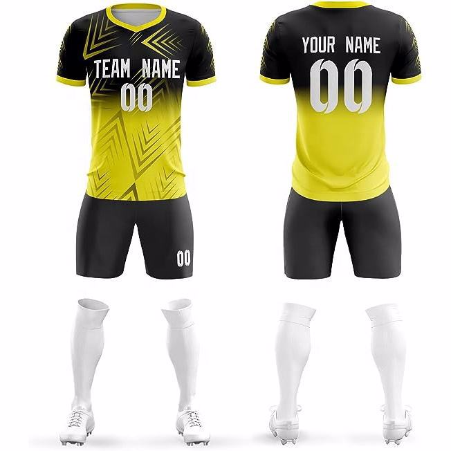   Professional Manufacturer Solid Color Men's Soccer Uniform image