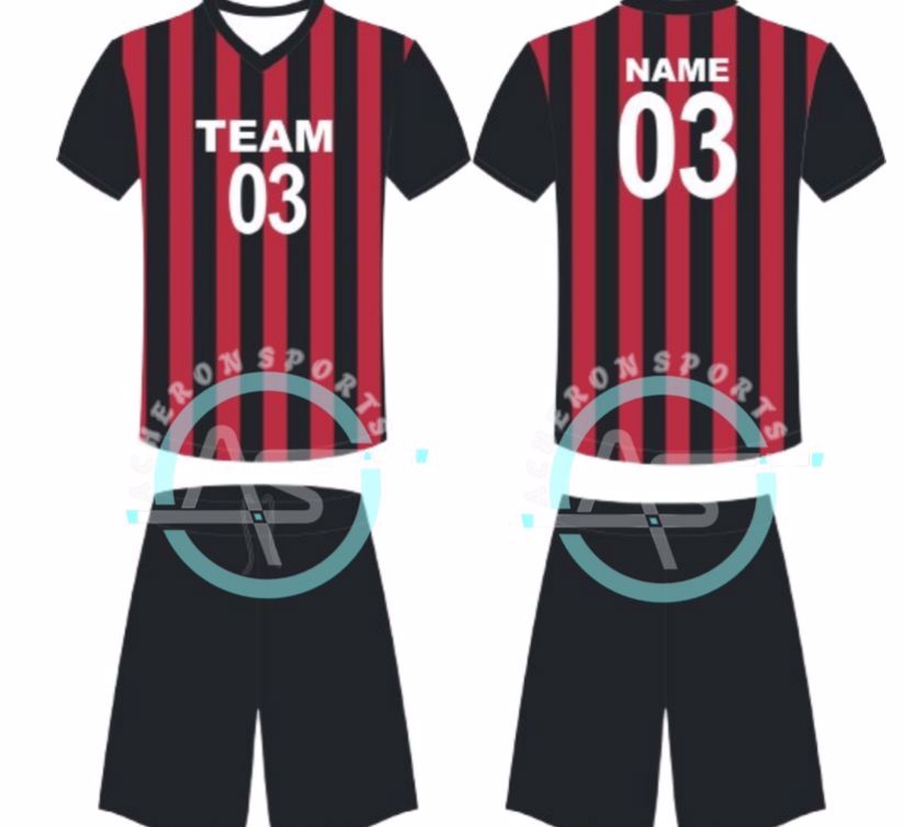 Men’s Soccer Uniform Jersey Suit Custom Logo Training Club Youth Sublimation Team Uniform image