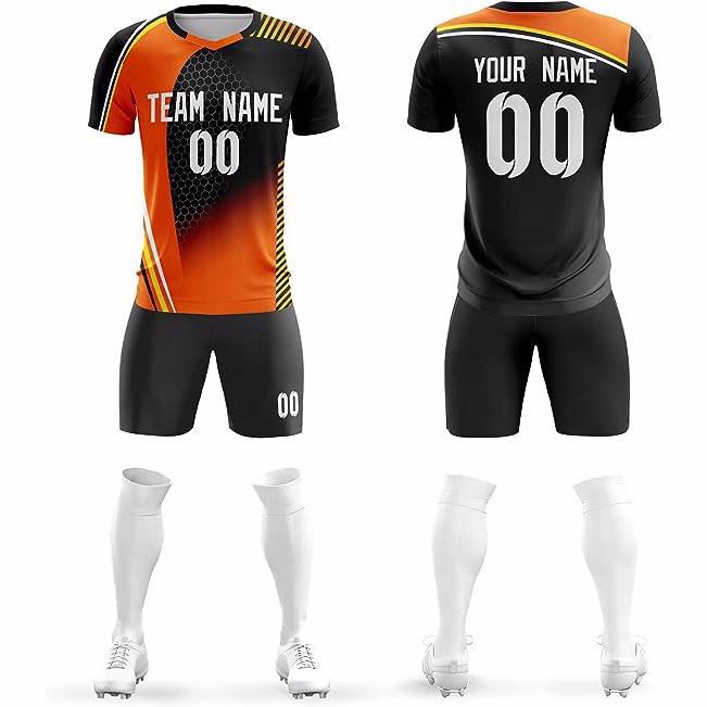 Top quality Custom logo Wholesale High manufacturer Soccer uniform image