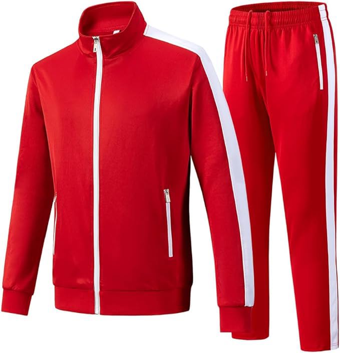  Men’s Sportswear Tracksuit – 2-Piece Athletic Sweatsuit with Full Zip image