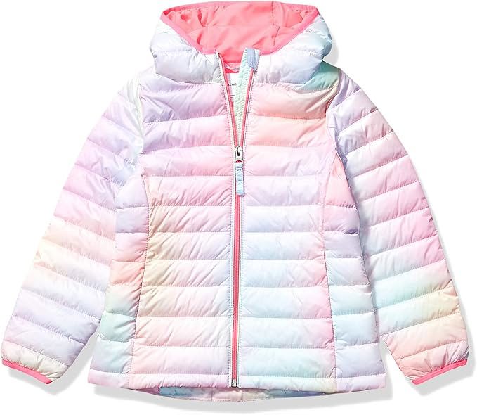 Toddlers’ & Girls’ Hooded Puffer Coat – Packable, Lightweight, Weather-Resistant image