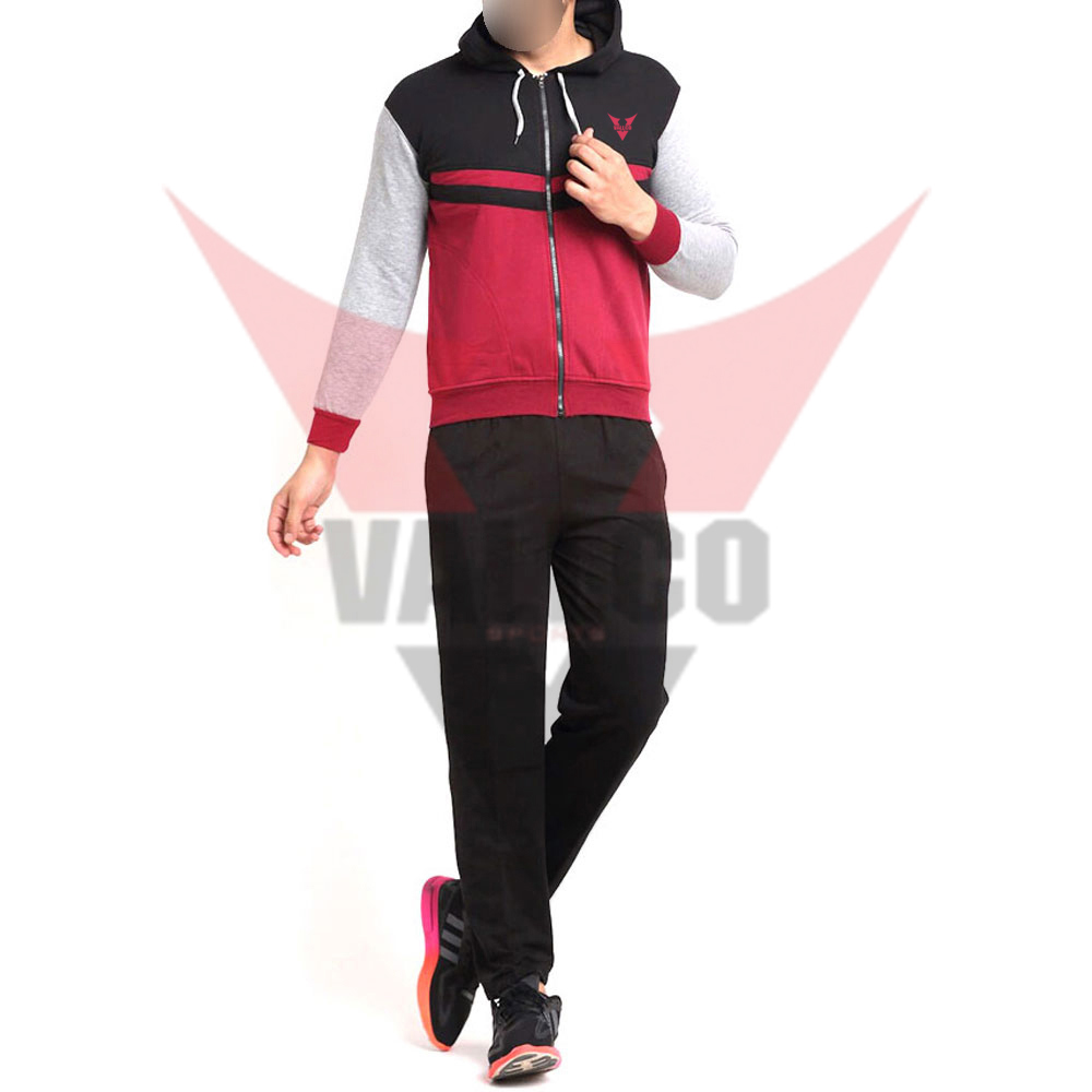 Pullover Style Customized Contrast Color Highland Quality With Best Price Men Tracksuits image