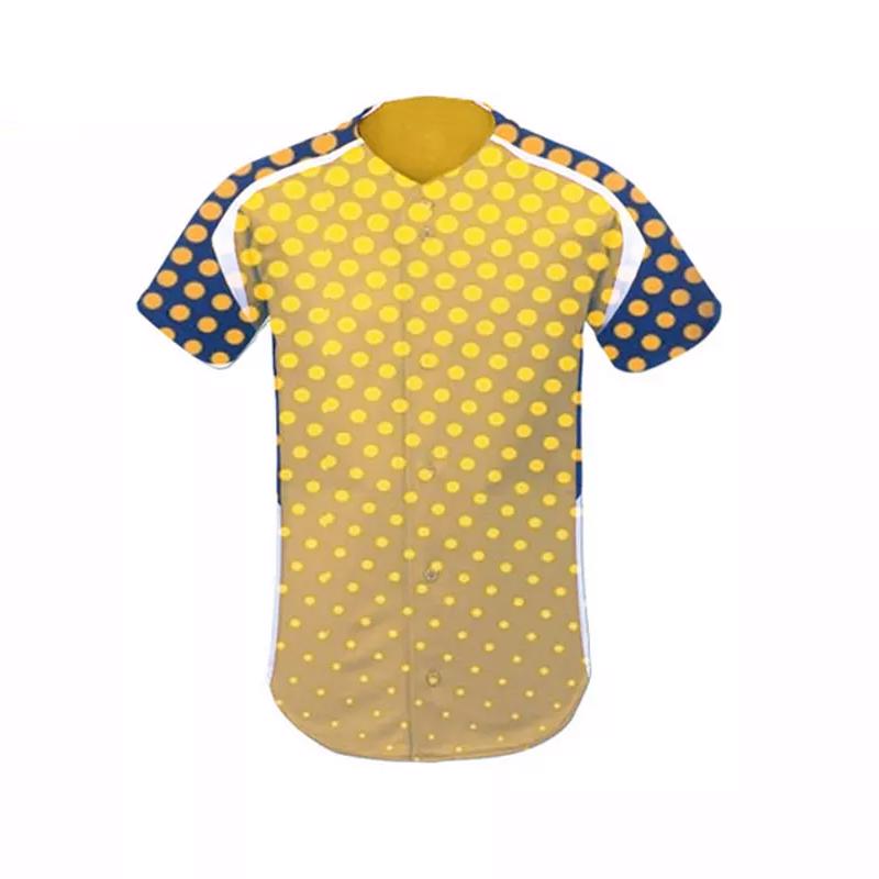 Breathable Full Sublimation Custom Quick Dry Blank Baseball Uniforms image