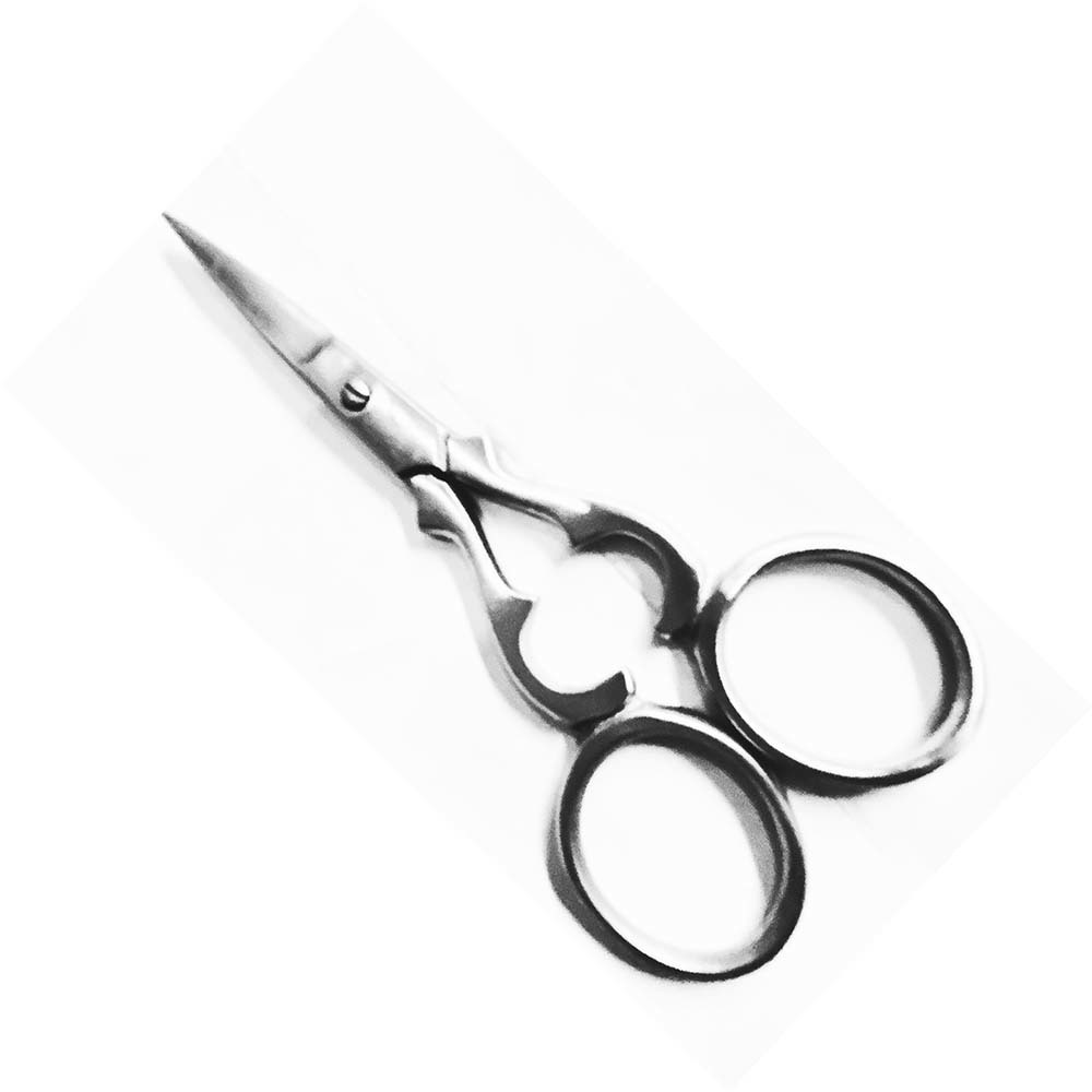 Manicure Scissors shaped scissors small scissors Golden  engraved handle cuticle nail scissors image