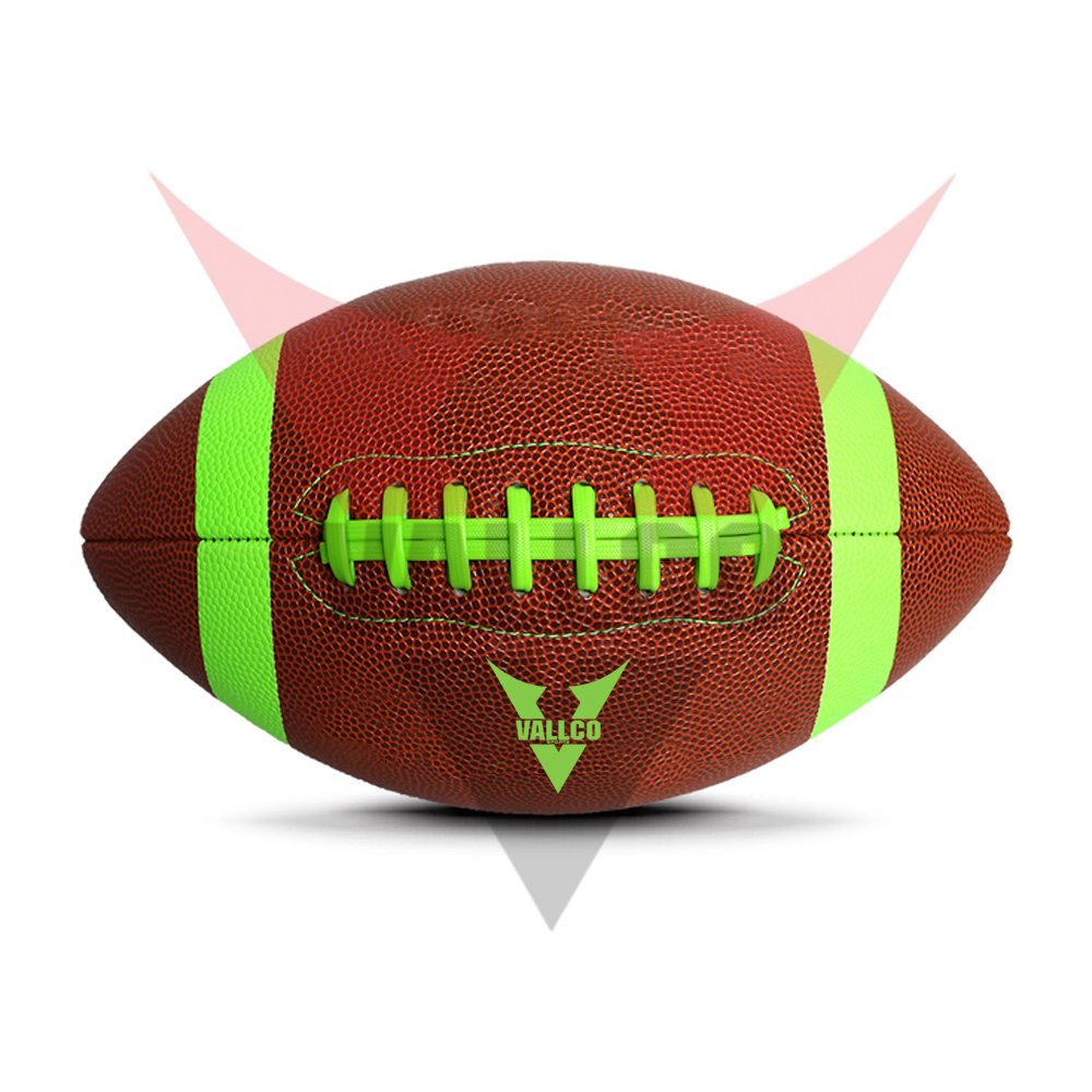 Composite Leather Training Football, In Different Color Unique Style Game Playing American Footballs image