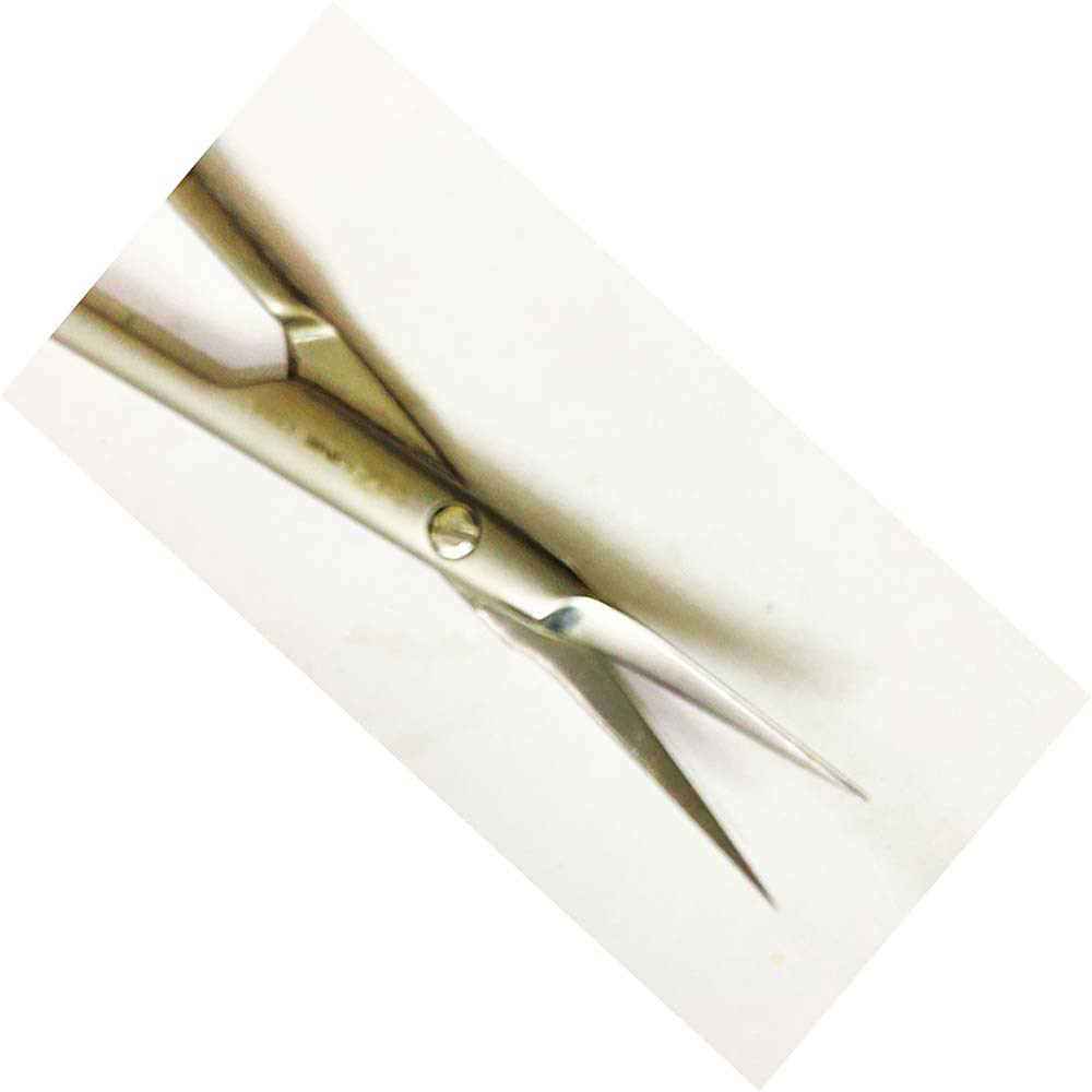 Stainless Steel Cuticle Nail Scissors  Eyebrow Scissors Fingers Cuticle Trimmer Lady scissors image