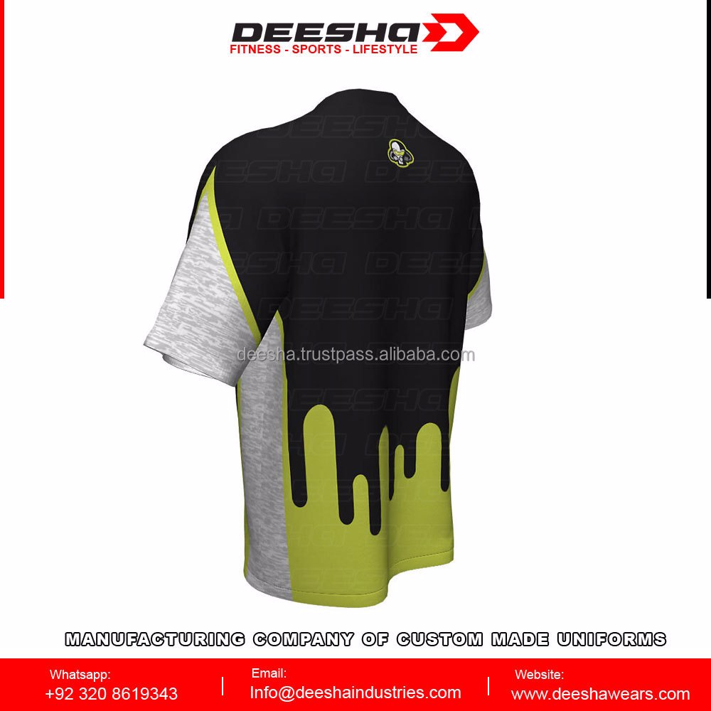 Custom made sublimation e sports wears hall sleeve jerseys crew neck shirts promotion image
