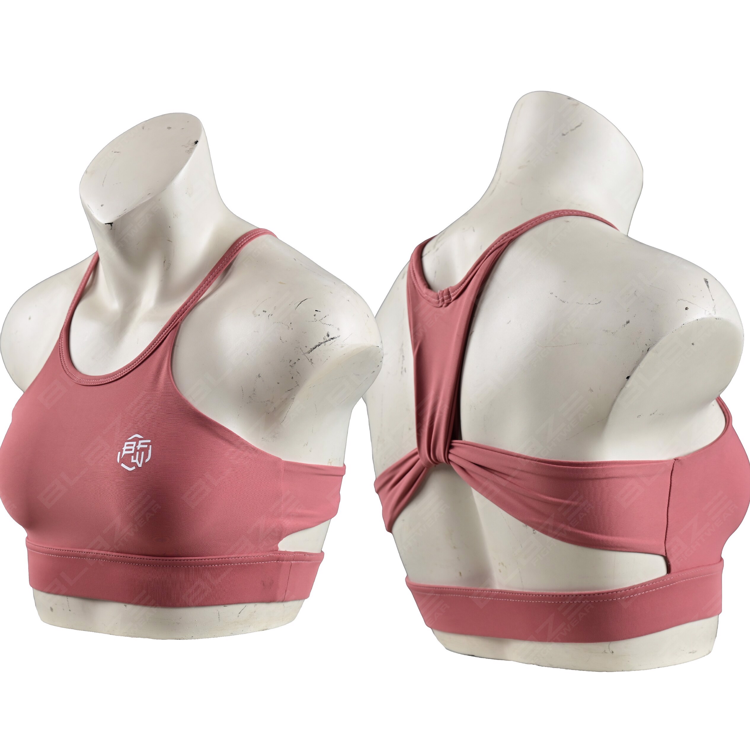 Custom  sports bra light weight U Neck Sports Bra Women Clothing Racer Back Workout Bras Gym Fit  image