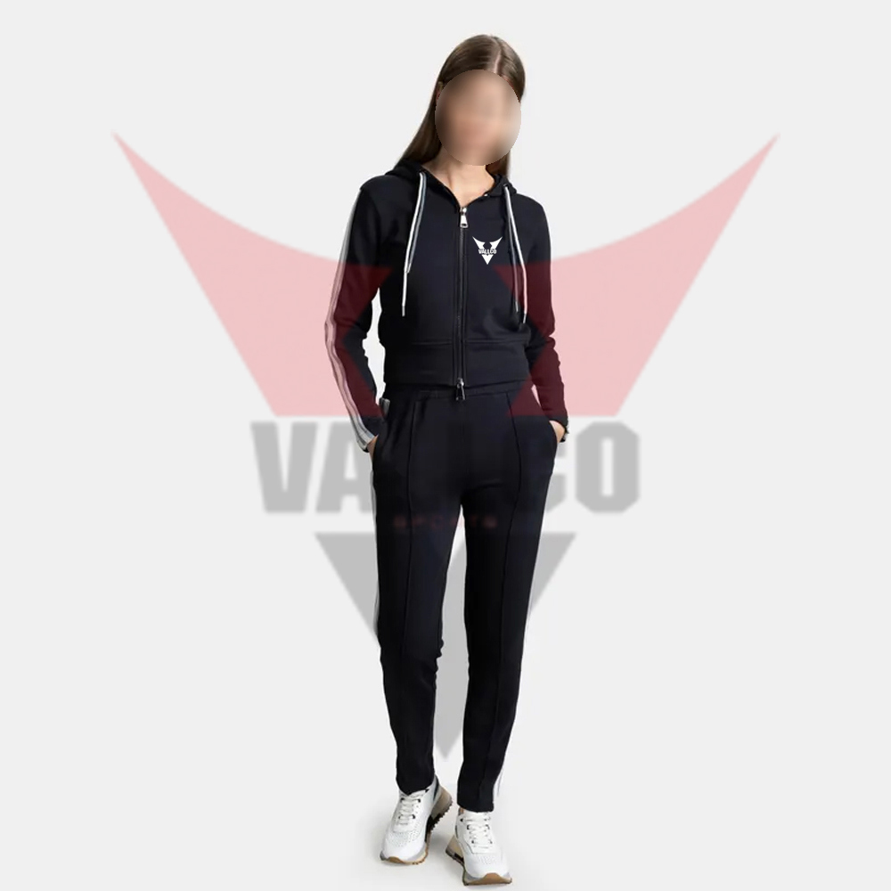 Casual Wear Women Comfort Fit Tracksuits Hoodie With Stylish Jogger Pants for Active Wear Sets image