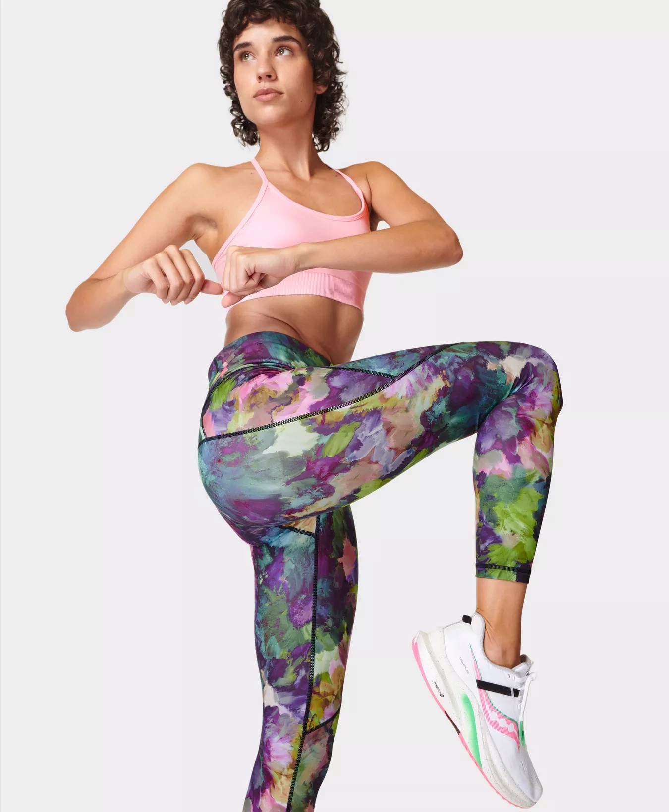 Sublimation women High Waisted breathable Gym Sport Legging women's sportswear Color Printed Legging image