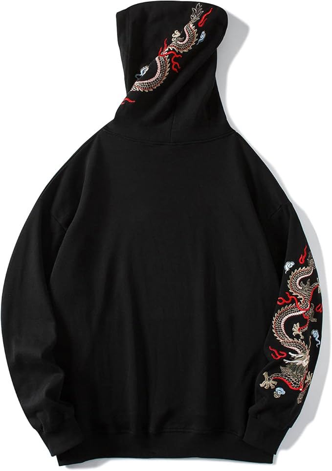Men’s Embroidered Hoodie – Heavyweight Graphic Streetwear Sweatshirt hoodie image