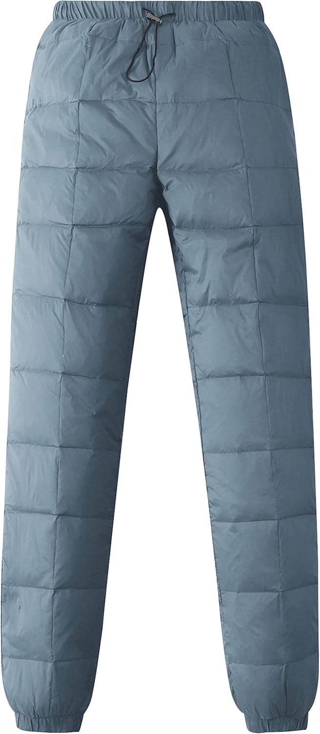Women’s Insulated Down Snow Pants – Windproof, Ultralight, Warm Winter Outdoor Trousers image
