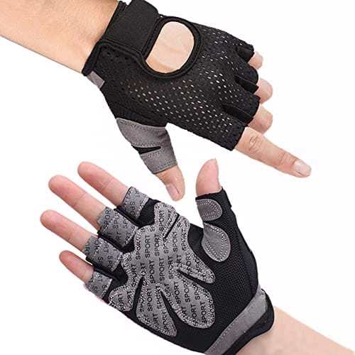 Weight lifting Glove with Soft Mesh & Clarino Fabric image