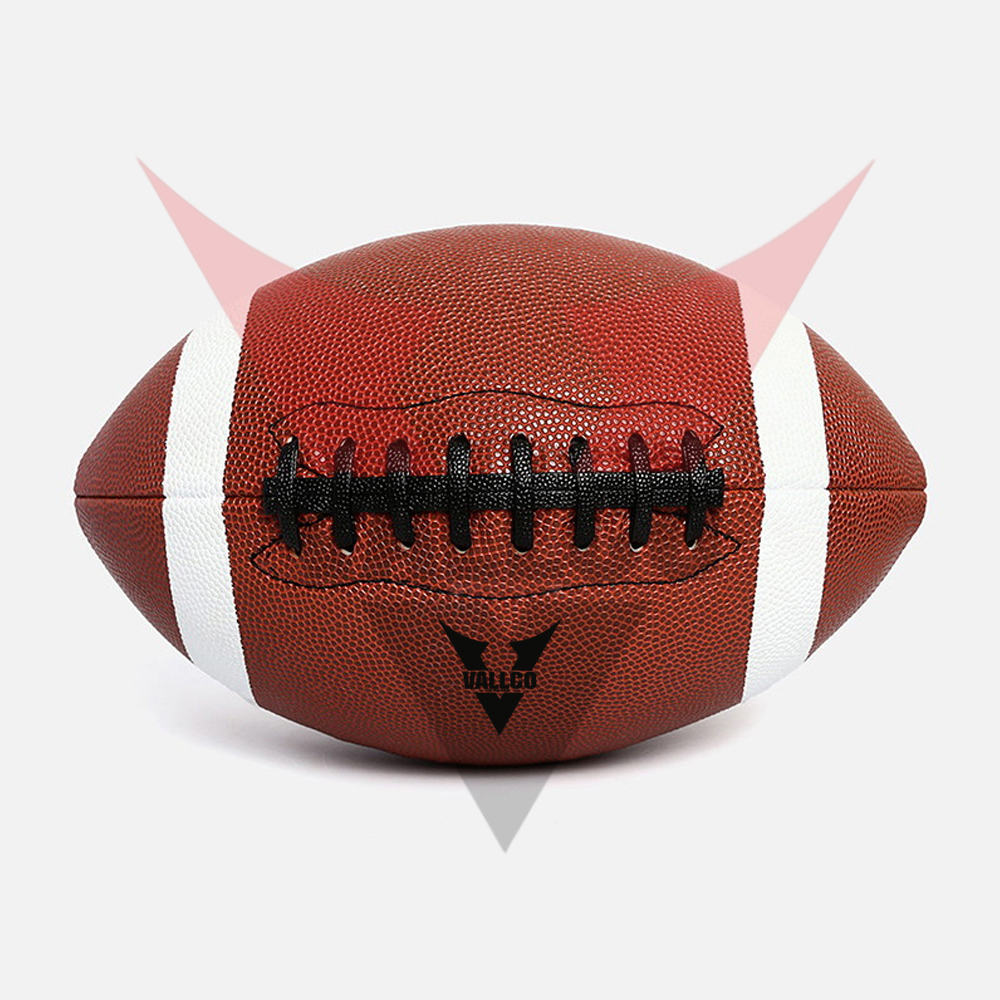 Custom Logo PU Leather American Football, Match Sports Training Play Games Best Material Footballs image