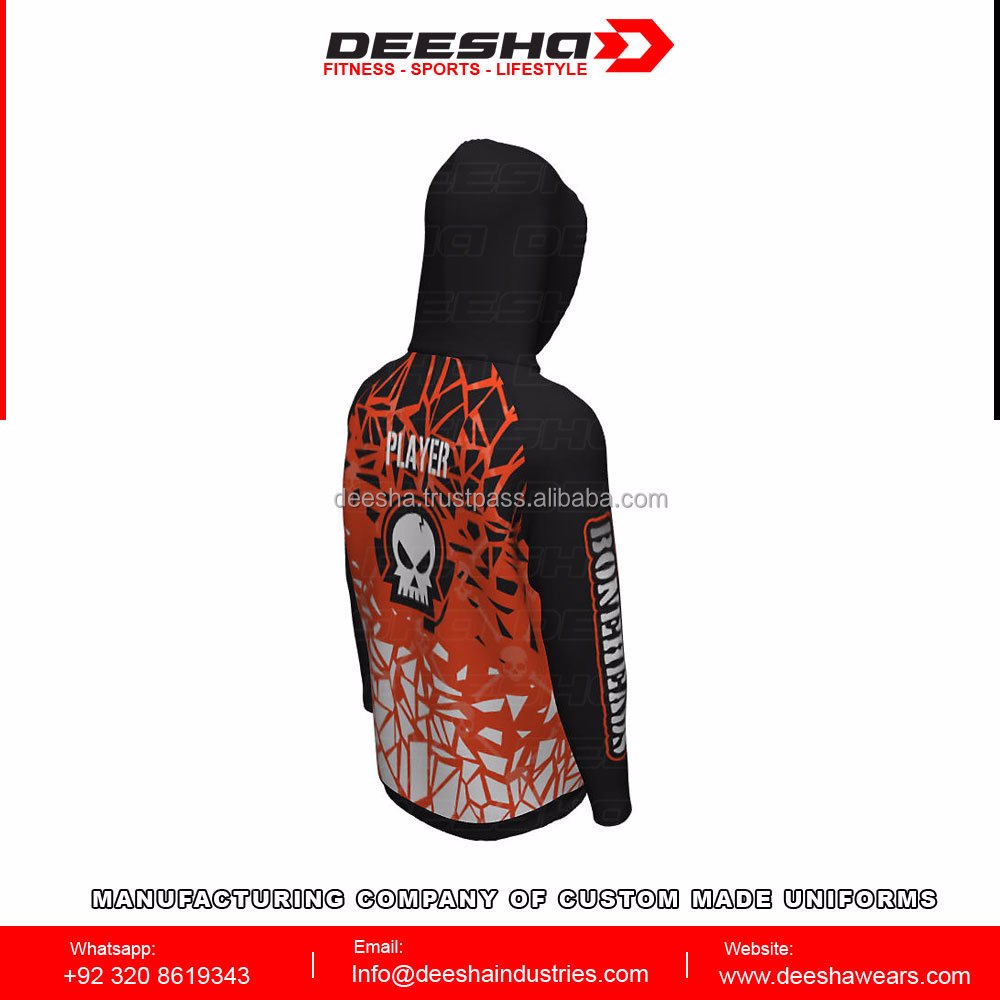 Sublimation custom logo e sports hoodies adult promotion image