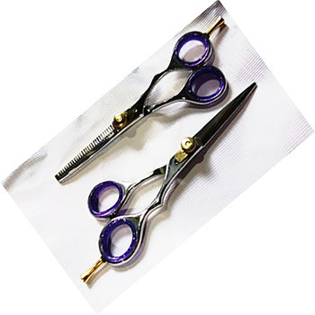 Men's Care  Styling Scissors Set Safety Round Tip Hair Cutting Tool Dog Grooming Shear Scissors kit image
