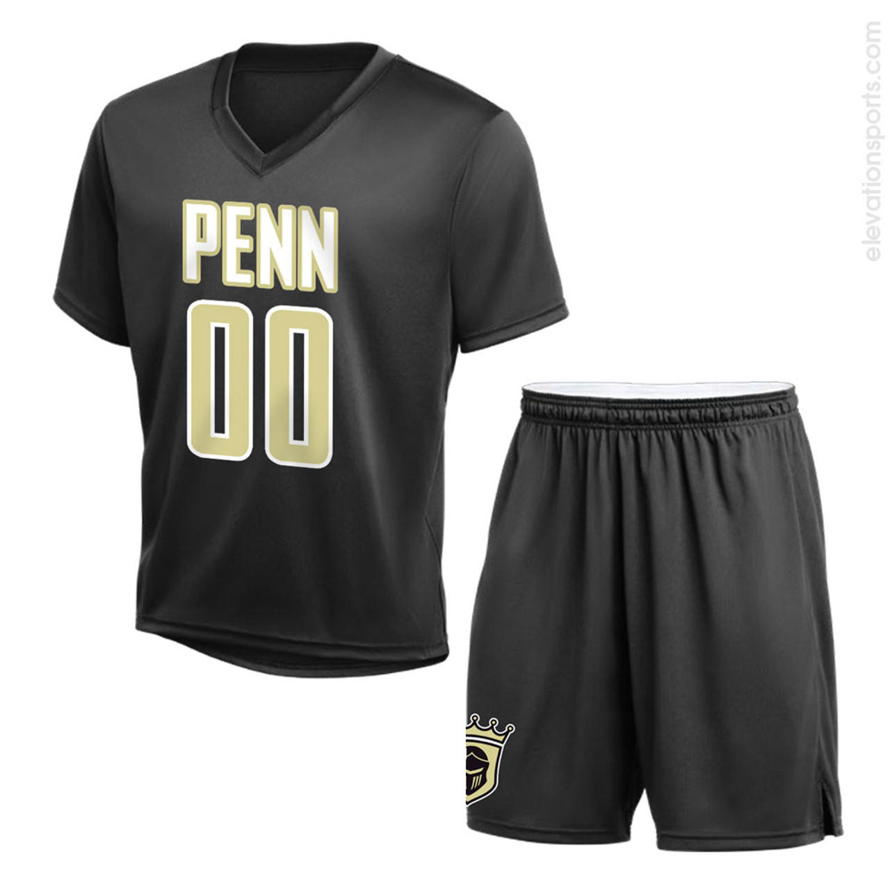 Custom Lacrosse Uniform Team Sportswear Lacrosse Jersey and Shorts Sublimated Printed image