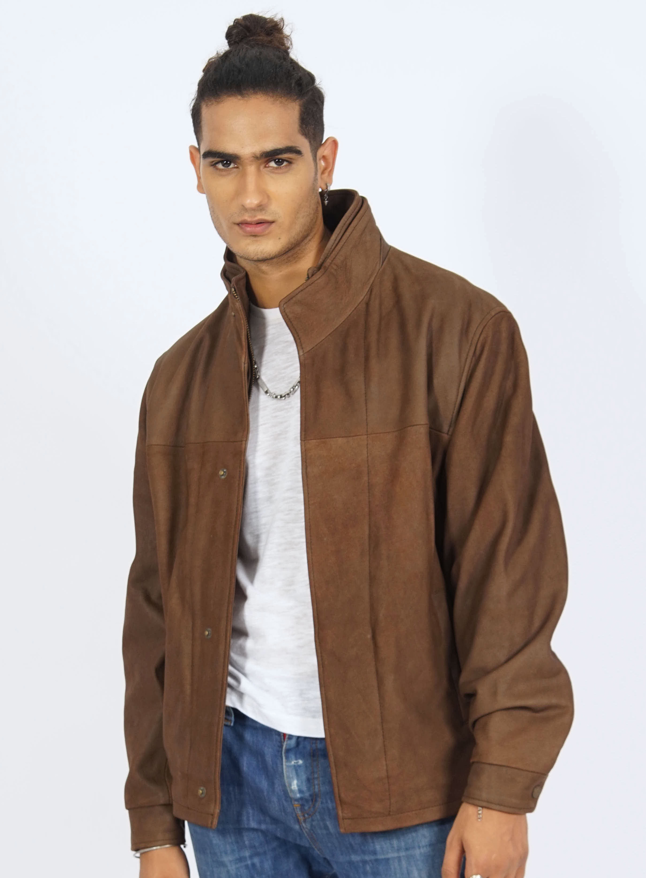 Rebel Vintage Leather Jacket for Men image
