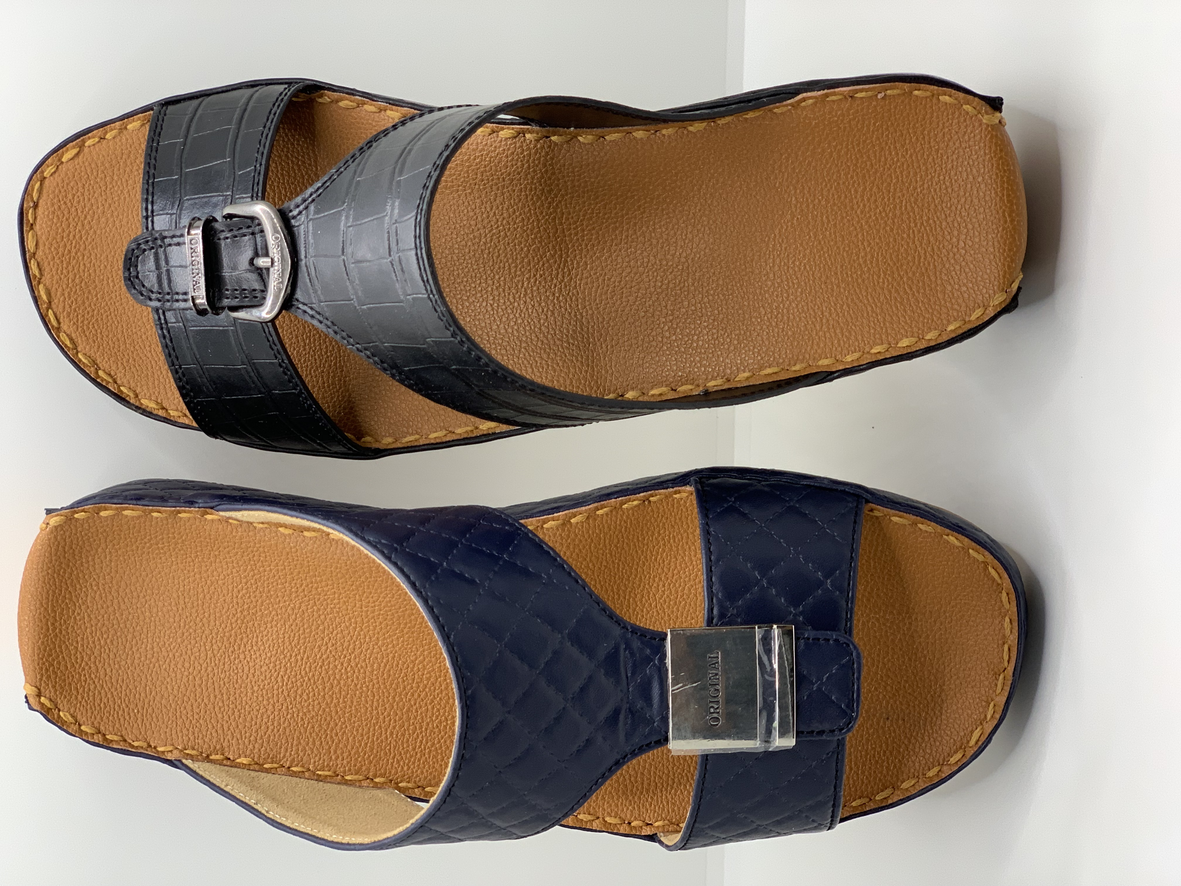 Hand Made Synthetic Leather Crocodile Ragzeen Brand Slippers image