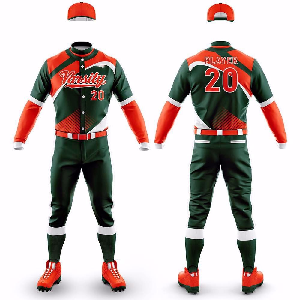 Free Design Wholesale Custom Embroidery Baseball Uniform image