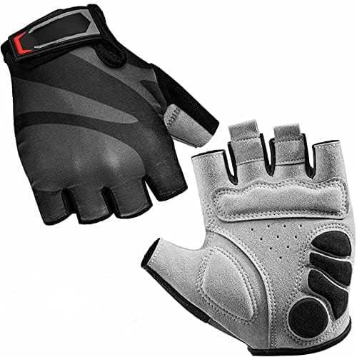 Customized Half Finger Cycling Glove made with Clarino and Lycra Fabrics image