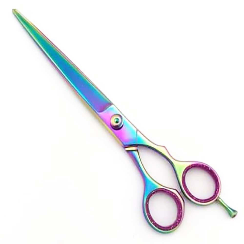Stainless steel Rose Gold Dog Grooming Scissors Set Curved Chunkier Thinning Pet Scissors for pets image
