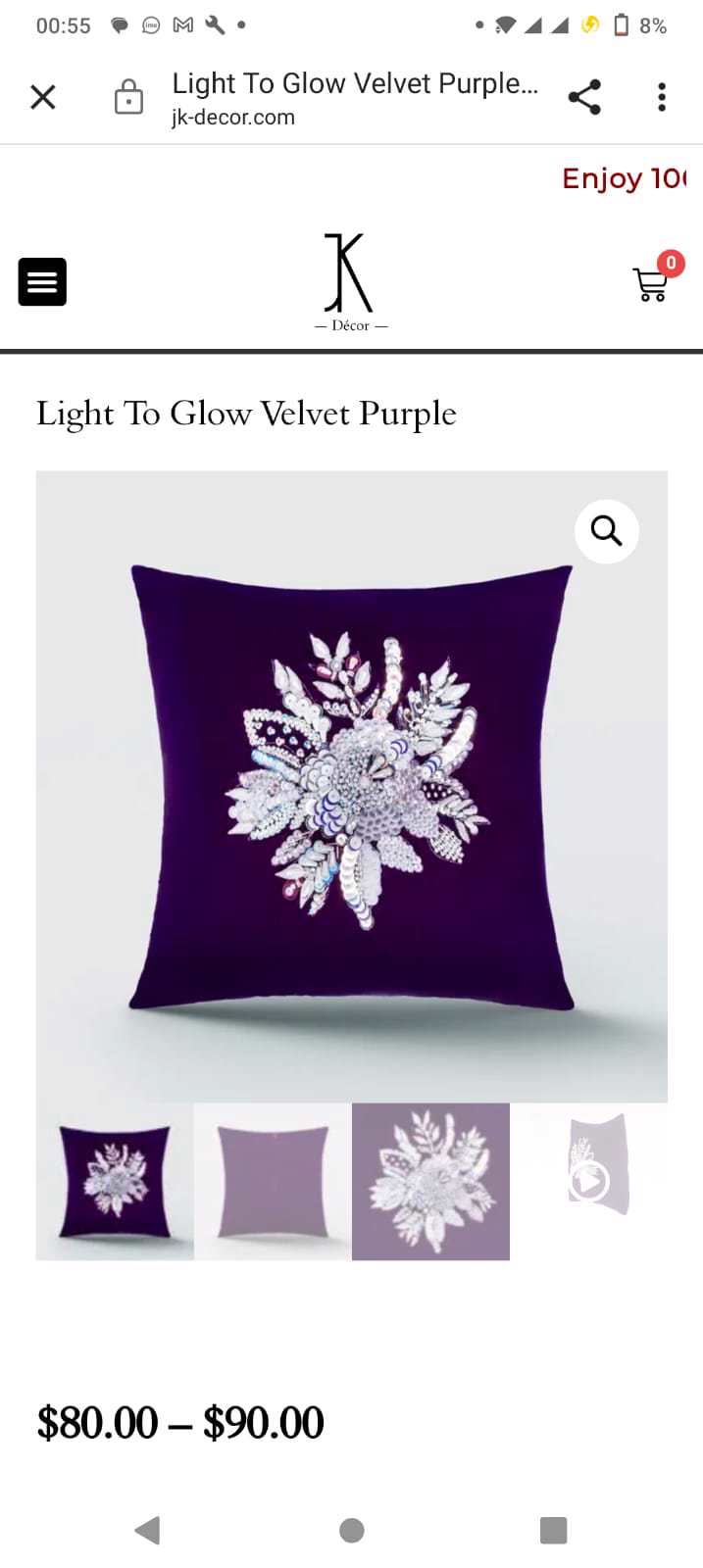  High Quality Customised Handmade Light To Glow Valvet Cushions  image