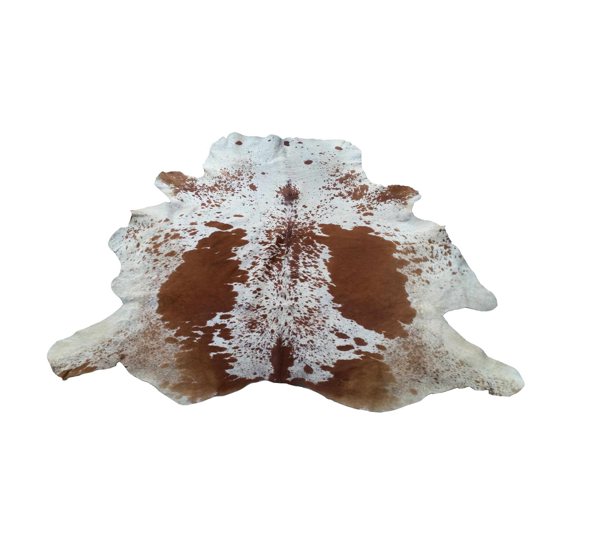 New and Top Quality Tan & White Cowhide upholstery leather for Arm Chair/Leather Chair  image