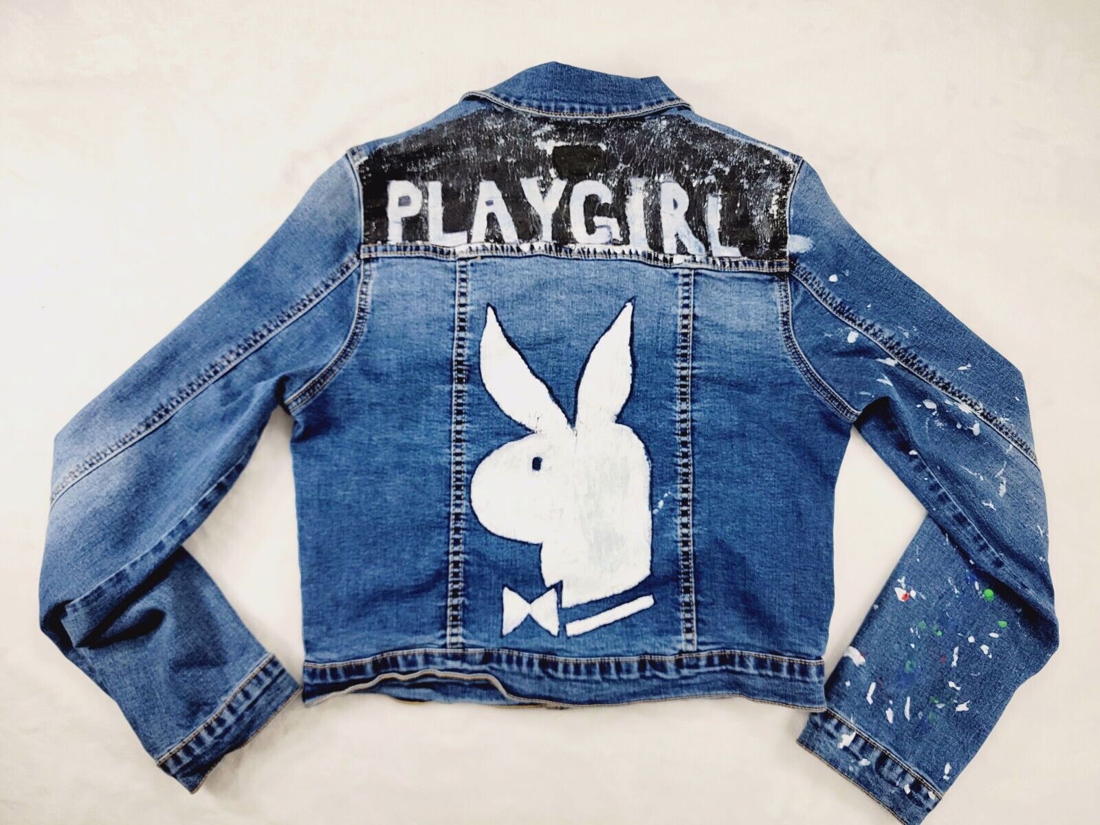 Denim jacket with custom design and logo promotion image