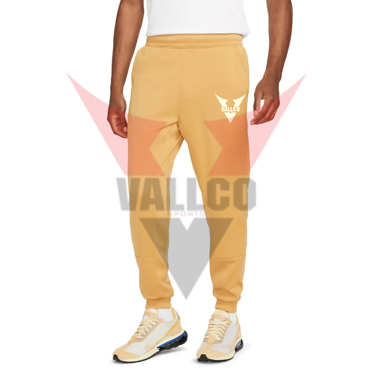 Yellow Color New Arrival Best Seller In Different Size Make Own Fleece Joggers image