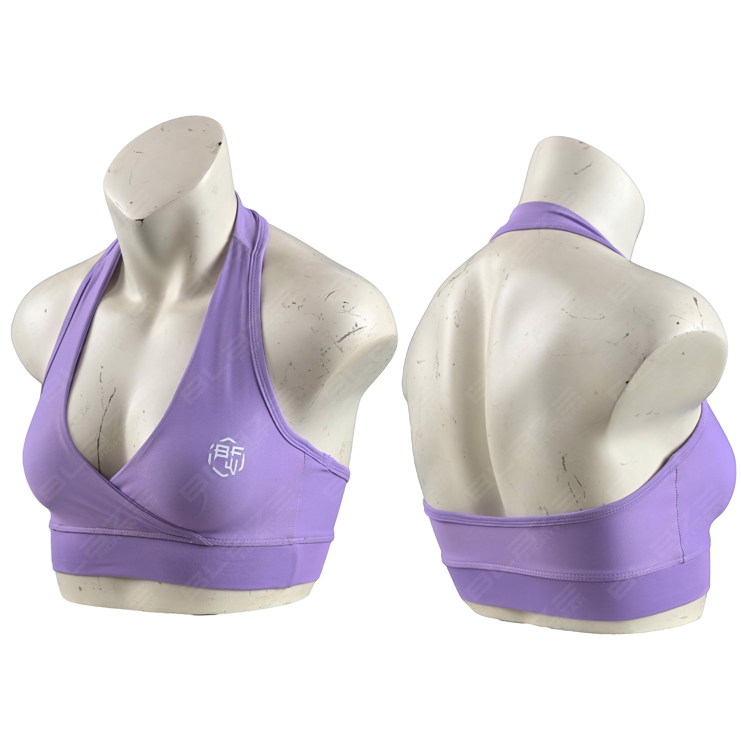 OEM Customized Lightweight Breathable Racerback Sports Bra Seamless and Digitally Silk-Printed image