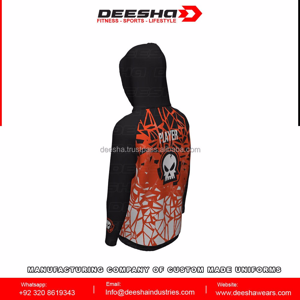 Sublimation custom logo e sports hoodies adult promotion image