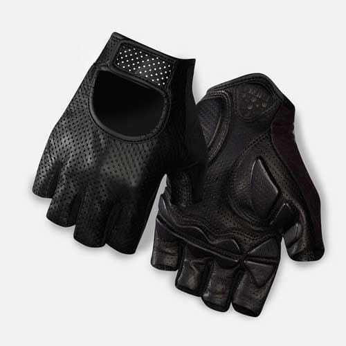 Customized Half Finger Cycling Glove made with perforated Leather for Ventillation image