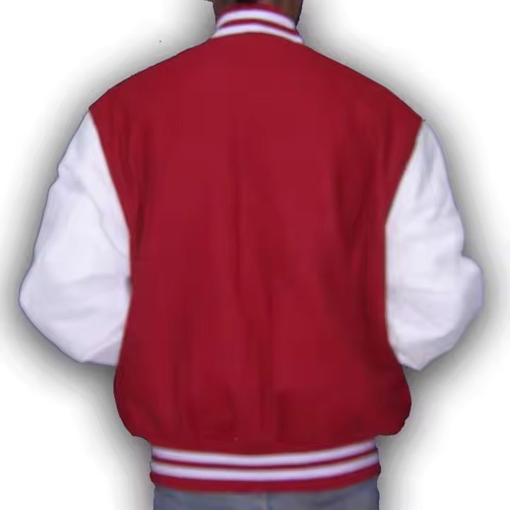 Wholesale Best Quality Custom Wool Body Bomber Jacket Men Baseball Varsity Letterman Jacket promotion image
