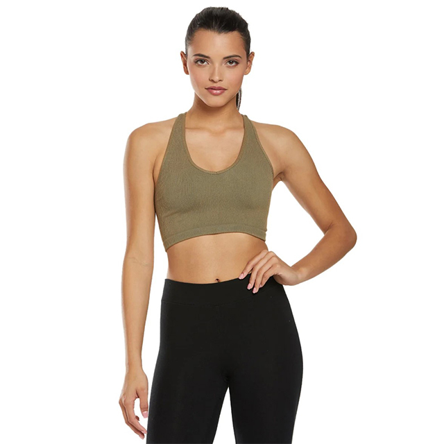 Wholesale Quick Dry Workout Sports Yoga Top High Impact Fitness Sports Bra For Women image