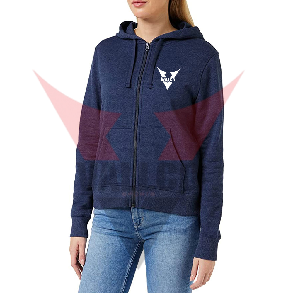 Full Zipper With Hood Highest Quality Make Your Own Newest Deign Women Wear Hoodies image