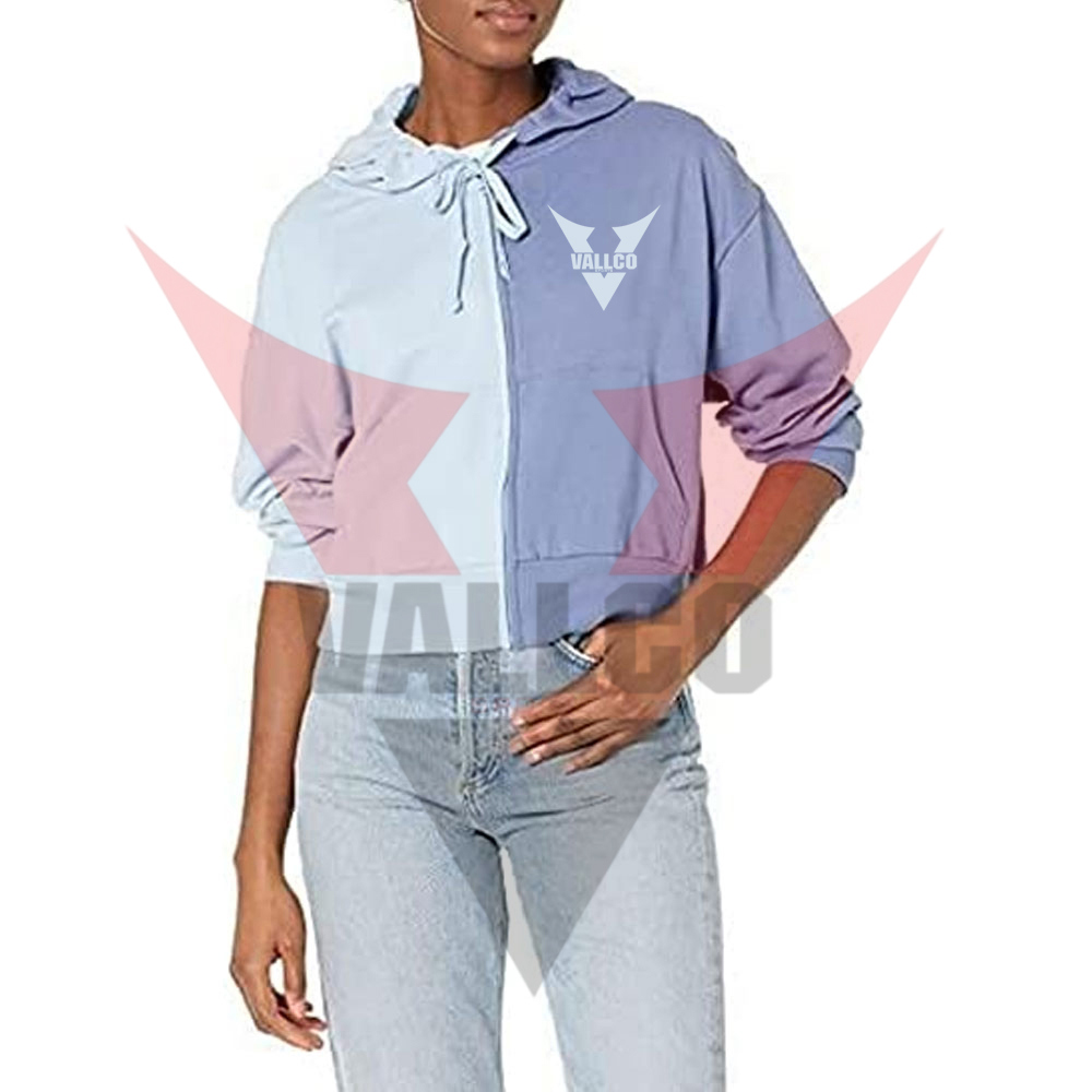 Customized Contrast Color Highest Quality Make Your Own Newest Style Women Hoodies image