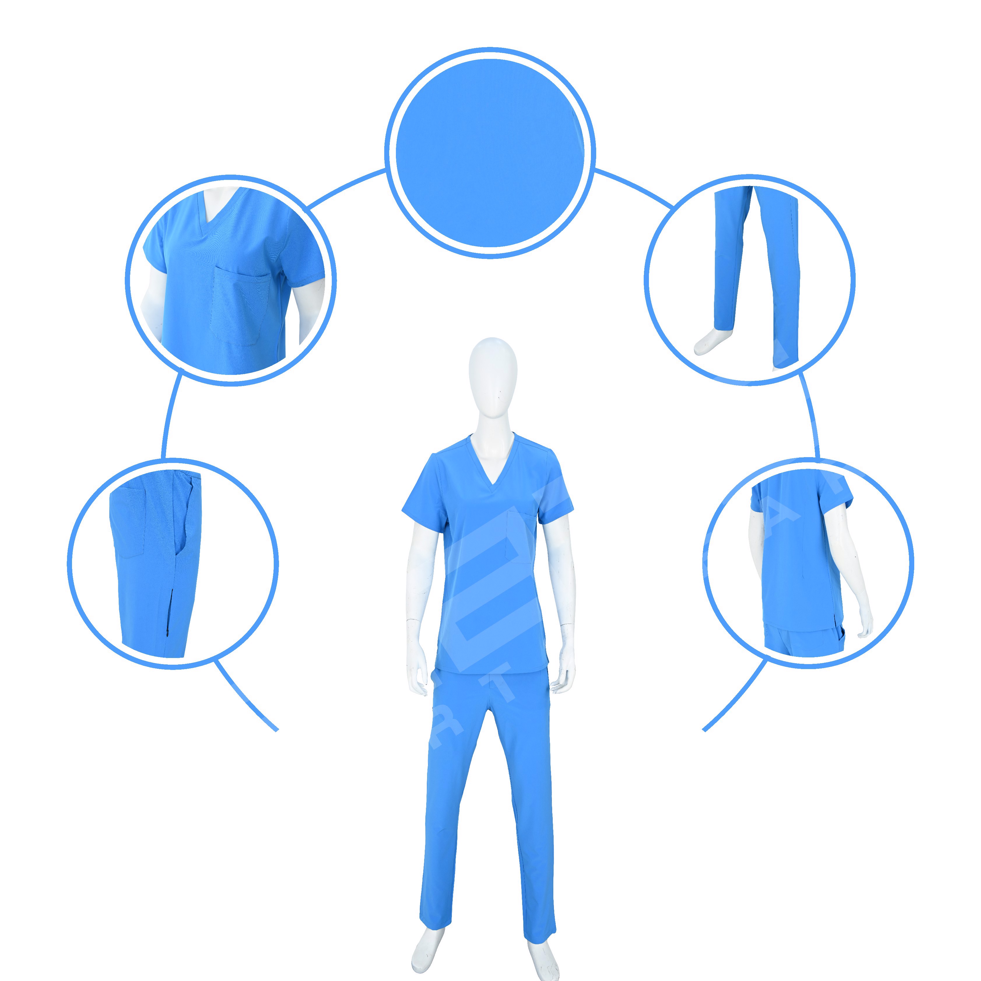 Custom-made  Scrub Suit - Comfortable, Durable, Stylish Design for Nurses & Healthcare Providers promotion image
