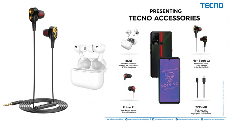 TECNO expands its accessories portfolio with a range of new products at disruptive price-points