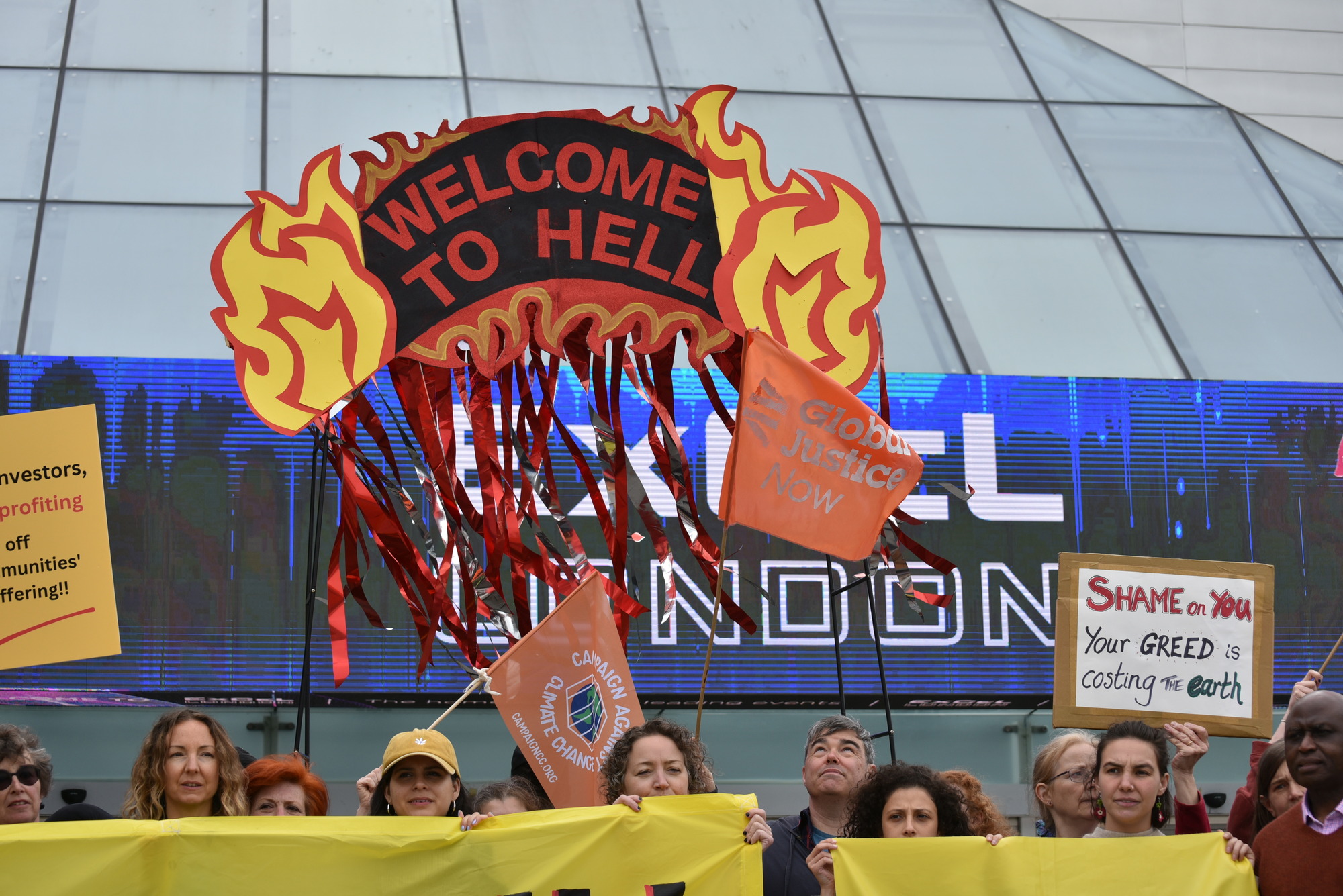 Shell urged to improve environmental targets in biggest climate resolution to date, as activists hold 'Go To Hell Shell' event in London - Vimarsana News