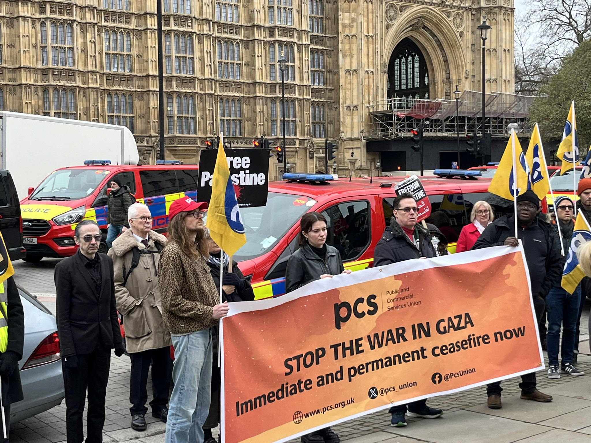 Trade unionists mobilise for Workplace Day of Action calling for a ceasefire in Gaza - Vimarsana News