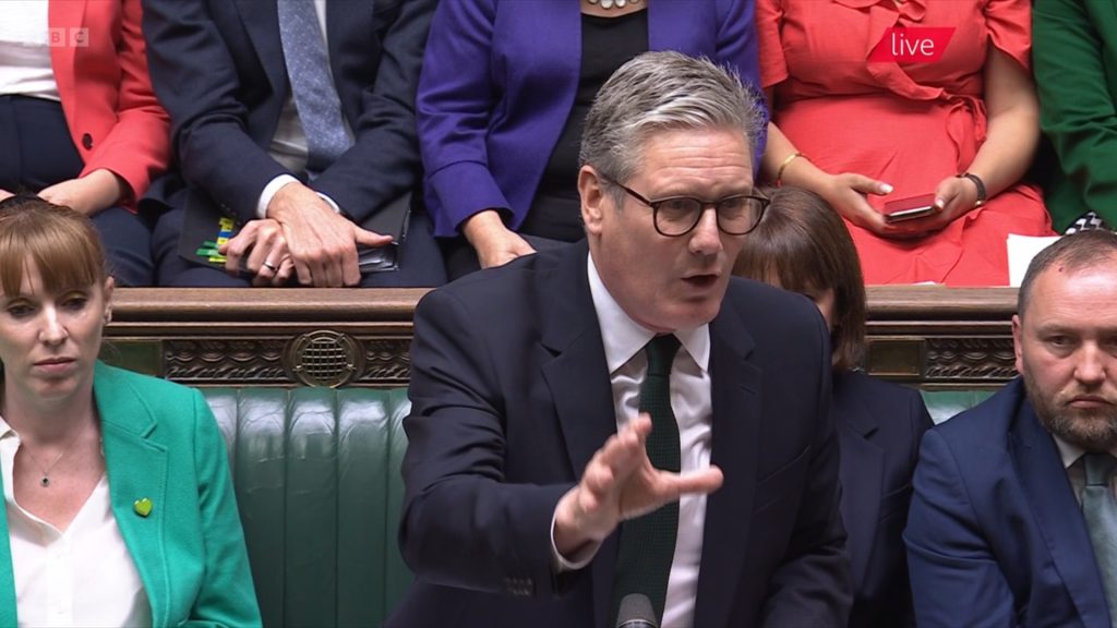 Keir Starmer at PMQs