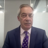 Nigel Farage being interviewed about Trump's state banquet