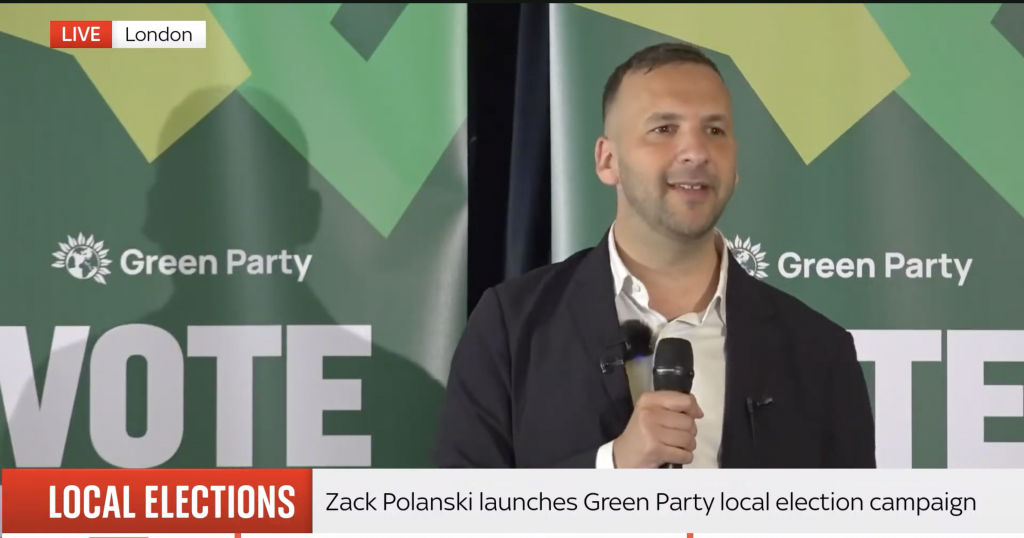Zack Polanski launches the Greens' local election campaign