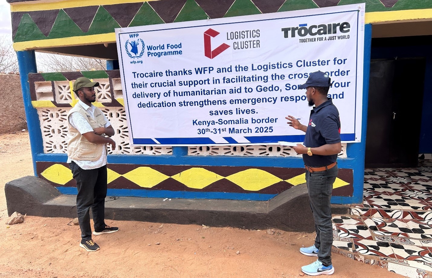 Trocaire and the Logistics Cluster team met at the Mandera border